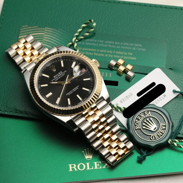 Rolex Datejust 41 Two Tone Oystersteel and yellow gold Black Dial 126333-0014 - Image 14