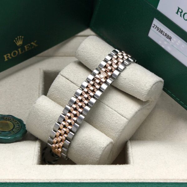 Rolex Lady Datejust 31mm Everose Diamond Bezel Two-Tone 279381 For Women Rose Gold - Image 14