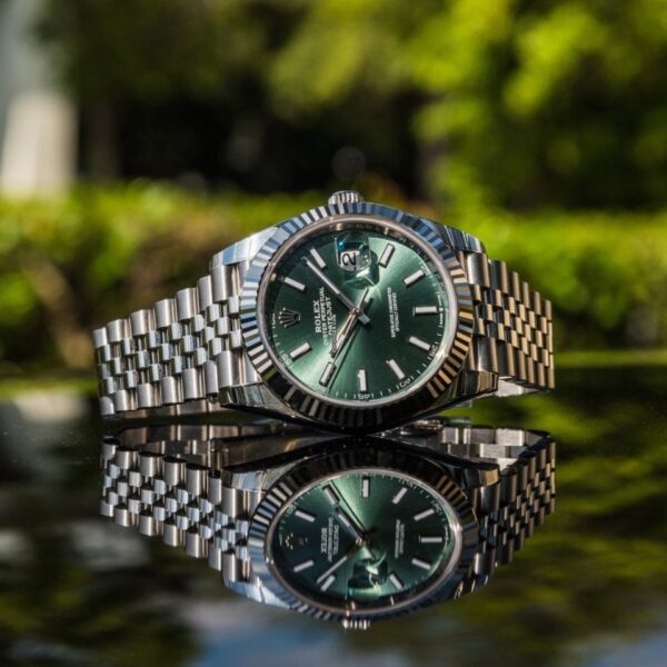 Rolex Datejust 41 Mint Green Dial Steel & White Gold m126334-0028 - Image 16