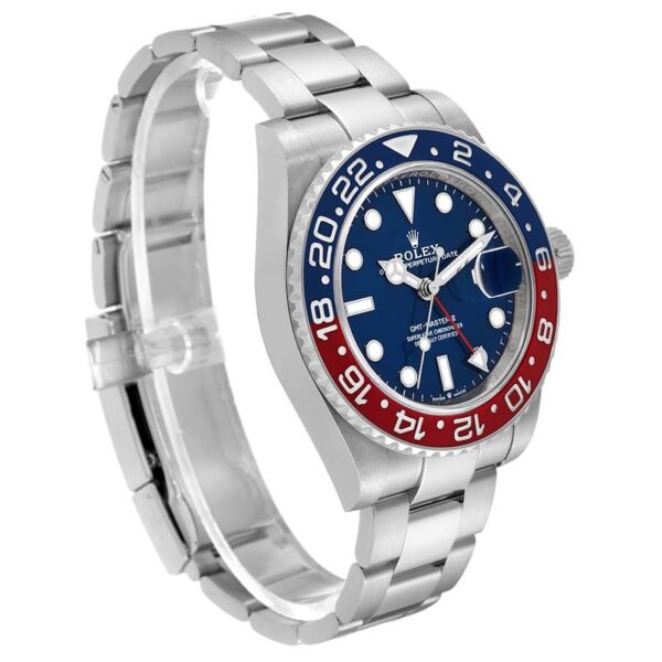 Rolex GMT-Master II White Gold Pepsi Bezel Blue Dial Men's Watch m126719blro-0003 - Image 10