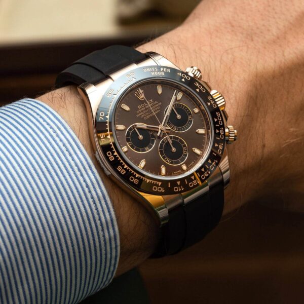 Rolex Cosmograph Daytona Everose Gold Chocolate Oysterflex M116515LN-0041 - Image 10