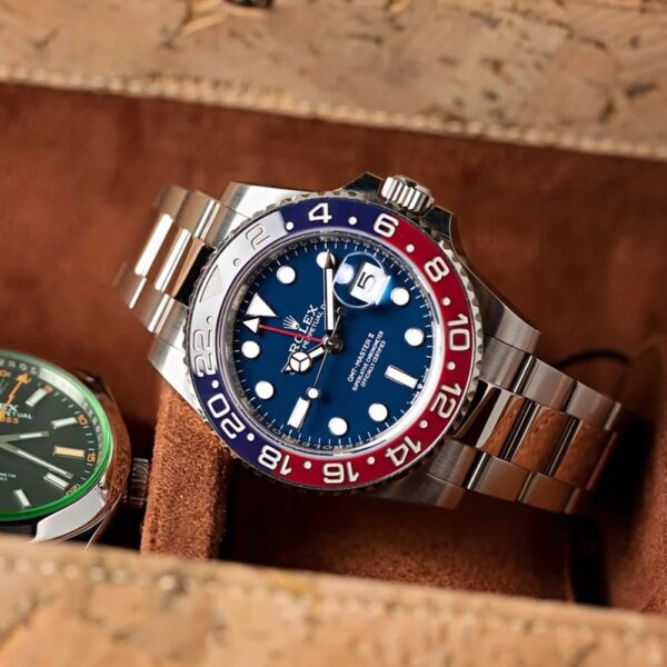 Rolex GMT-Master II White Gold Pepsi Bezel Blue Dial Men's Watch m126719blro-0003 - Image 6