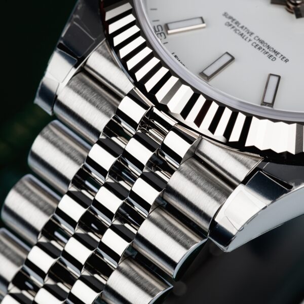 Rolex Datejust 41 Oystersteel and 18K White Gold 41 mm White Dial 126334-0010 - Image 14