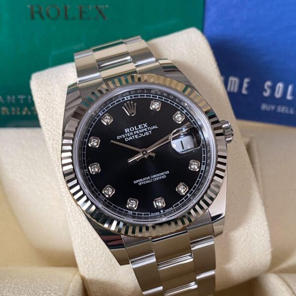 Rolex Datejust 41 Oystersteel Diamond-Set Dial m126334 Series - Image 3