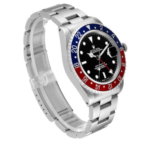 Rolex GMT-Master 40mm Blue Red Pepsi Bezel Steel Mens Watch 16700 - Image 3