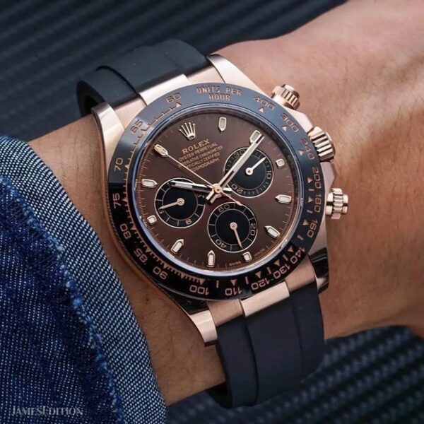 Rolex Cosmograph Daytona Everose Gold Chocolate Oysterflex M116515LN-0041 - Image 4