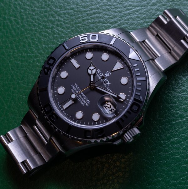 Best Gift-2023 Newest Rolex Yacht-Master 42 Black Dial RLX Titanium Men's Watch 226627-0001 - Image 9