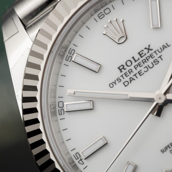 Rolex Datejust 41 Oystersteel and 18K White Gold 41 mm White Dial 126334-0010 - Image 13