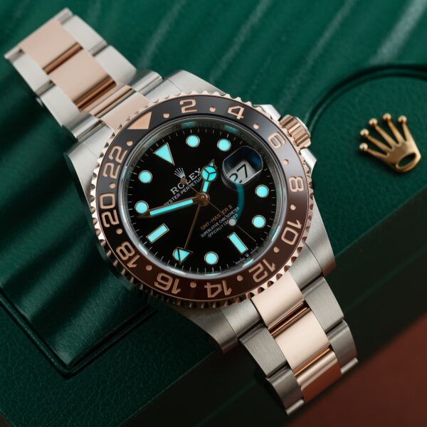 ⚡Crazy Disconut-Rolex GMT-Master II 40mm Root Beer Two Tone Button Markers Black Dial 2023 Ref 126711chnr-0002 - Image 23