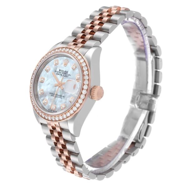 Rolex Lady Datejust 31mm Everose Diamond Bezel Two-Tone 279381 For Women Rose Gold - Image 8