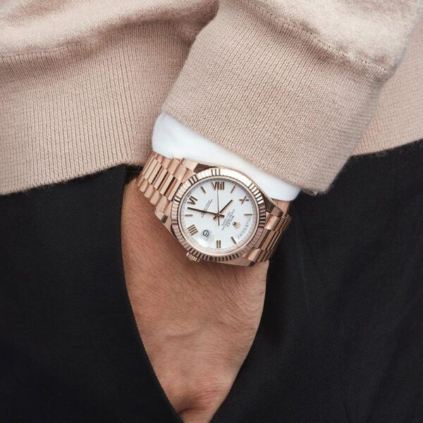 Rolex Day-Date President 40mm Everose gold White Dial 228235-0032 Unworn - Image 6