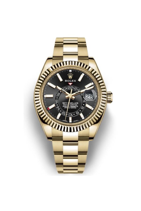 Rolex Sky-Dweller Serise Blue Dial Gold Bezel Steel Band Men's Watch M326934-0003 Unworn - Image 17