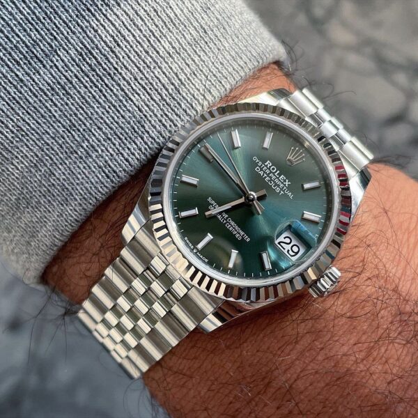 Rolex Datejust 41 Mint Green Dial Steel & White Gold m126334-0028 - Image 5