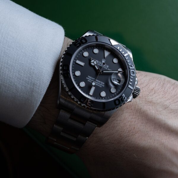 Best Gift-2023 Newest Rolex Yacht-Master 42 Black Dial RLX Titanium Men's Watch 226627-0001 - Image 8