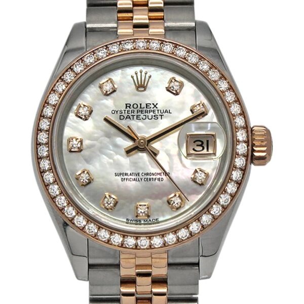 Rolex Lady Datejust 31mm Everose Diamond Bezel Two-Tone 279381 For Women Rose Gold - Image 19