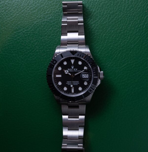Best Gift-2023 Newest Rolex Yacht-Master 42 Black Dial RLX Titanium Men's Watch 226627-0001 - Image 13