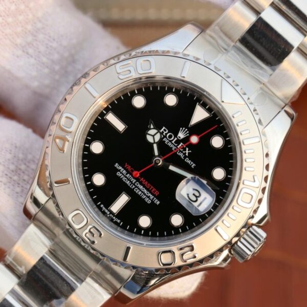 Yacht Master 1 Pure Silver ( Black & White Dial ) Stainless Steel 40mm - Image 10
