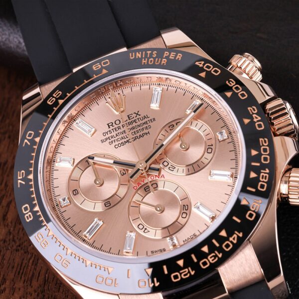 Rolex Daytona Sundust Dial 40mm Everose gold Oysterflex Strap 116515ln-0061 - Image 3