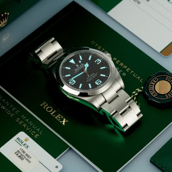 Rolex Explorer I MKII Stainless Steel Black Arabic Index 39mm 214270-0003 Unworn - Image 20