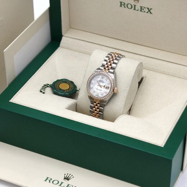 Rolex Lady Datejust 31mm Everose Diamond Bezel Two-Tone 279381 For Women Rose Gold - Image 15