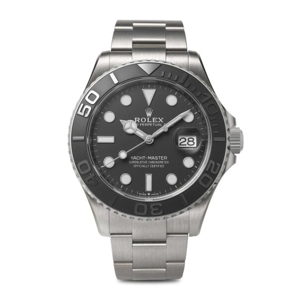 Best Gift-2023 Newest Rolex Yacht-Master 42 Black Dial RLX Titanium Men's Watch 226627-0001 - Image 17