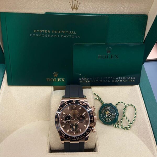 Rolex Cosmograph Daytona Everose Gold Chocolate Oysterflex M116515LN-0041 - Image 16