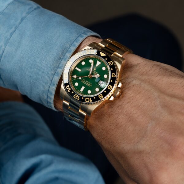 Rolex GMT-Master II 18k Yellow Gold Oyster Bracelet 116718LN Unworn - Image 9