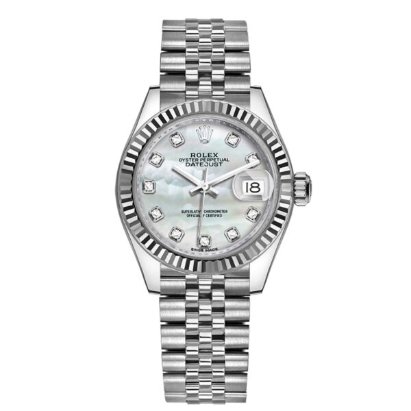 Rolex Lady Datejust 31mm Everose Diamond Bezel Two-Tone 279381 For Women Rose Gold - Image 3