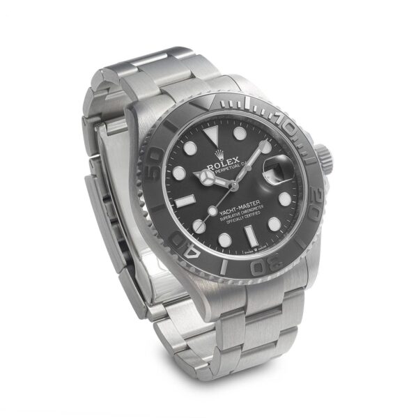 Best Gift-2023 Newest Rolex Yacht-Master 42 Black Dial RLX Titanium Men's Watch 226627-0001 - Image 10