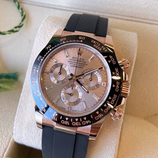 Rolex Daytona Sundust Dial 40mm Everose gold Oysterflex Strap 116515ln-0061 - Image 2