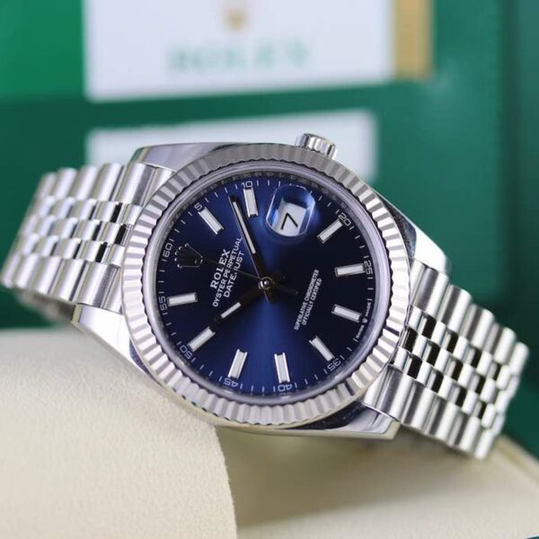 Rolex Datejust 41mm Oystersteel and white gold Bright Blue Dial 126334-0002 - Image 2