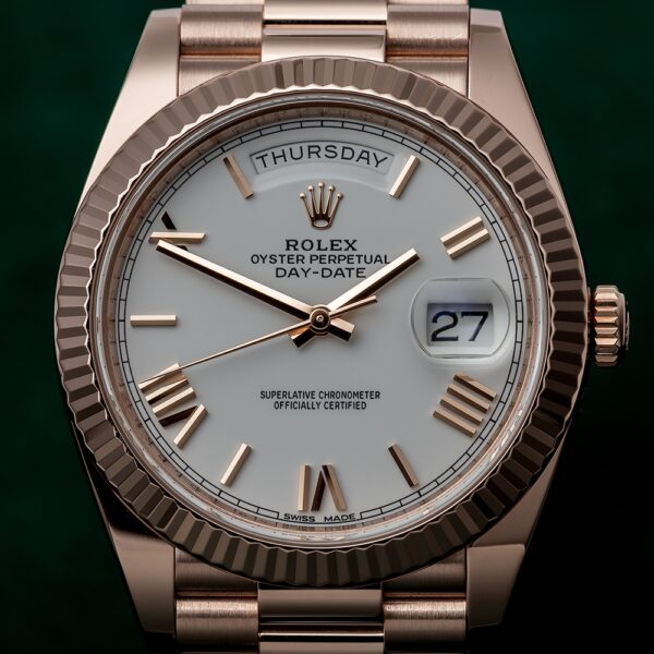 Rolex Day-Date President 40mm Everose gold White Dial 228235-0032 Unworn - Image 3