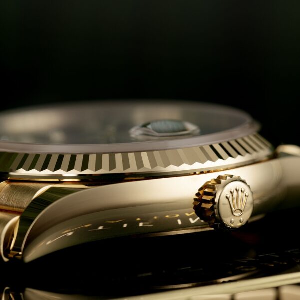 ROLEX Day-Date 40mm Green Ombre Diamond Dial Yellow Gold President Automatic Men’s Watch 128238 - Image 7