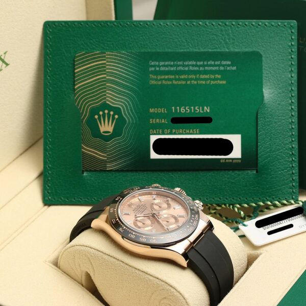 Rolex Daytona Sundust Dial 40mm Everose gold Oysterflex Strap 116515ln-0061 - Image 14