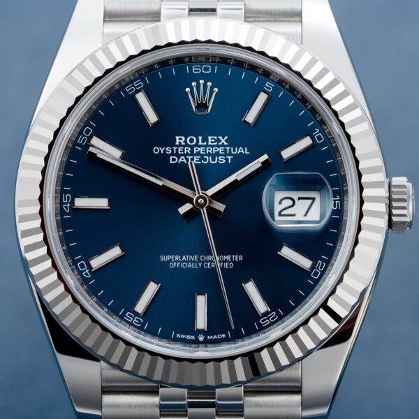 Rolex Datejust 41mm Oystersteel and white gold Bright Blue Dial 126334-0002 - Image 22
