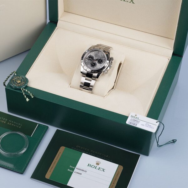 ROLEX COSMOGRAPH DAYTONA WHITE GOLD "GHOST" GREY DIAL 116509 - Image 4