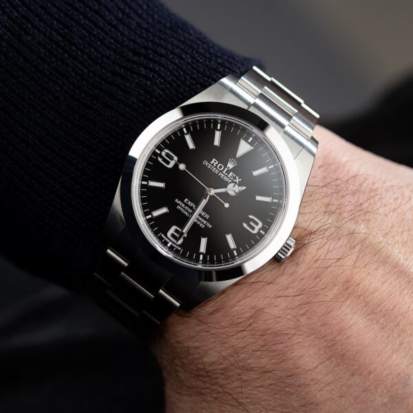 Rolex Explorer I MKII Stainless Steel Black Arabic Index 39mm 214270-0003 Unworn - Image 13