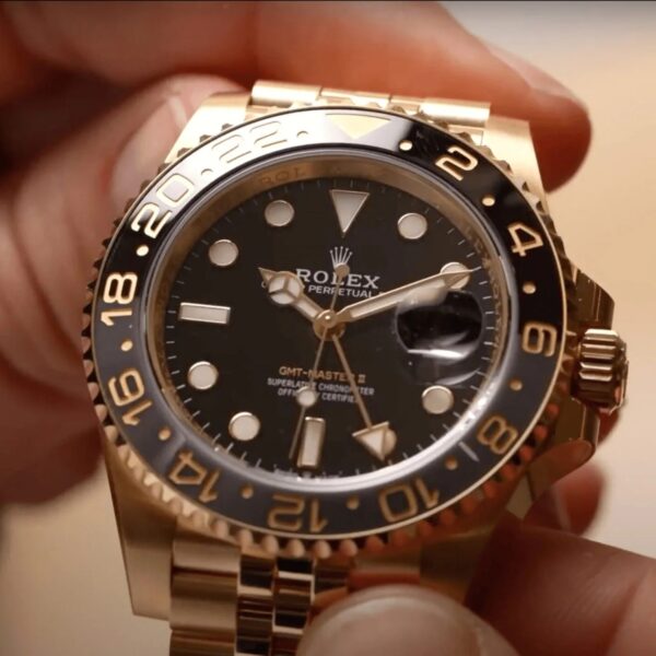 NEW RELEASE 2023 Rolex GMT-Master II Jubilee/Tow-Tone Jubilee 18ct Yellow Gold 126718GRNR-0001 New - Image 14