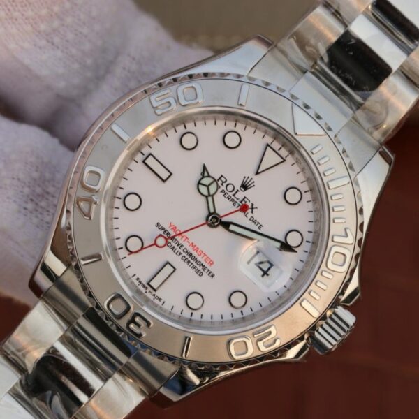 Yacht Master 1 Pure Silver ( Black & White Dial ) Stainless Steel 40mm - Image 12