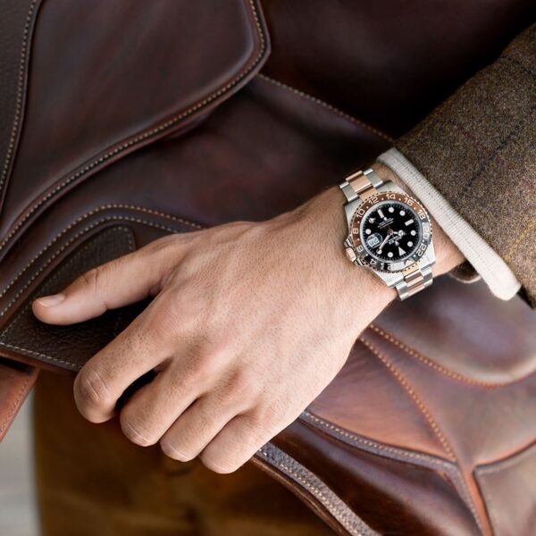 ⚡Crazy Disconut-Rolex GMT-Master II 40mm Root Beer Two Tone Button Markers Black Dial 2023 Ref 126711chnr-0002 - Image 7