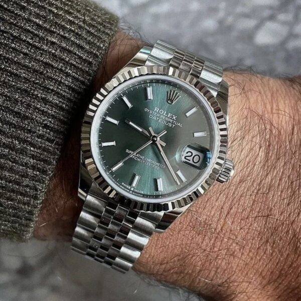 Rolex Datejust 41 Mint Green Dial Steel & White Gold m126334-0028 - Image 13