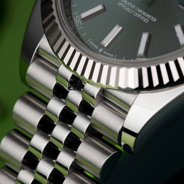 Rolex Datejust 41 Mint Green Dial Steel & White Gold m126334-0028 - Image 10