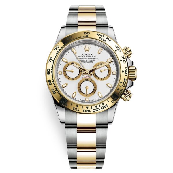 Rolex Cosmograph Daytona 116503 White Index Oyster Steel and Gold Men’s Watch