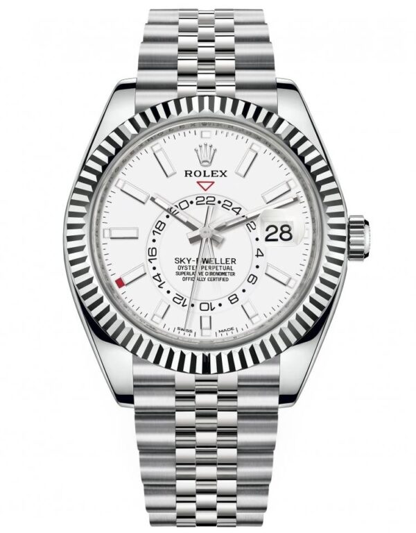 Rolex Sky-Dweller Serise Blue Dial Gold Bezel Steel Band Men's Watch M326934-0003 Unworn - Image 18