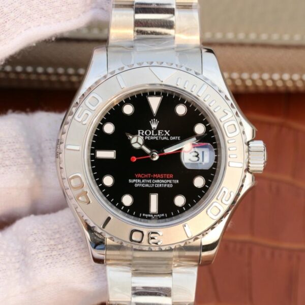 Yacht Master 1 Pure Silver ( Black & White Dial ) Stainless Steel 40mm - Image 3