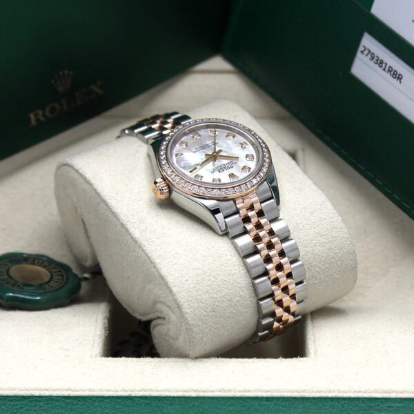 Rolex Lady Datejust 31mm Everose Diamond Bezel Two-Tone 279381 For Women Rose Gold - Image 12