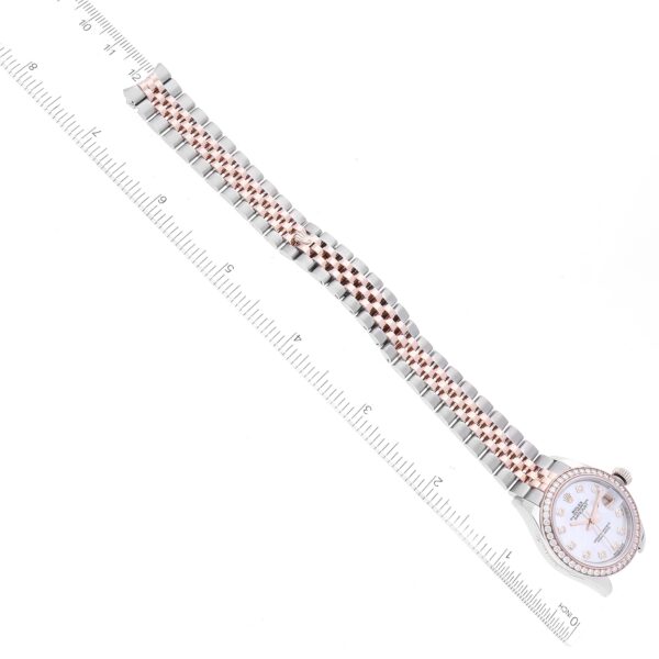 Rolex Lady Datejust 31mm Everose Diamond Bezel Two-Tone 279381 For Women Rose Gold - Image 9