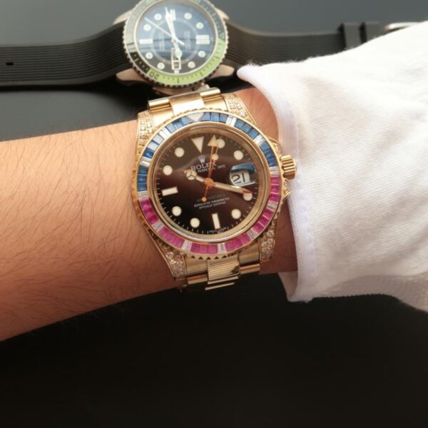 GMT-Master 2 Golden Rainbow Diamond 40mm - Image 9