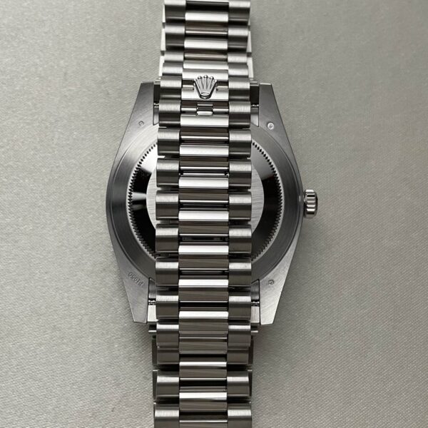 Rolex Oyster Perpetual Day-Date President 40mm in Platinum with Ice-Blue Dial Men's Watch 228236-0012 New - Image 13