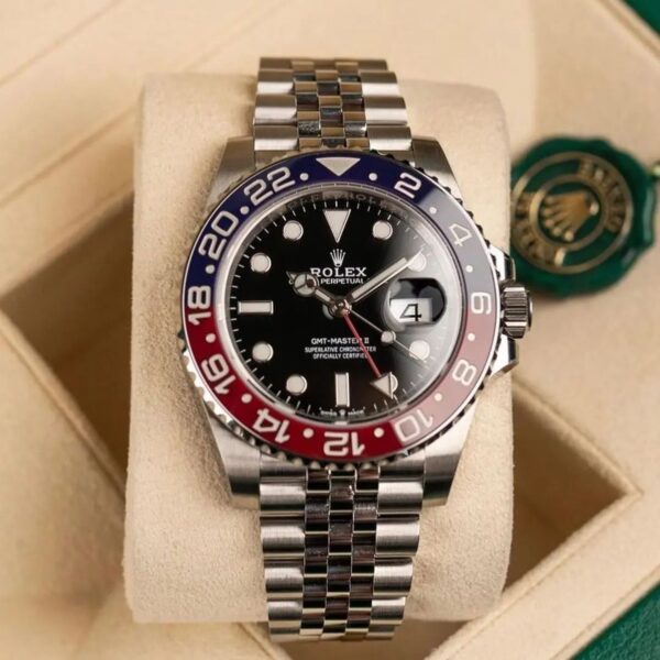 ⌚Rolex GMT-Master II 40mm Stainless Steel m126710 Series Batman & Pepsi - Image 5